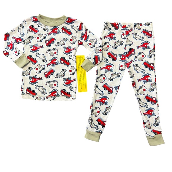 NWT Mon Petit 2-Piece Coordinated Pajama Set Long-sleeve Top & Bottoms - Size 3T - Picture 4 of 4